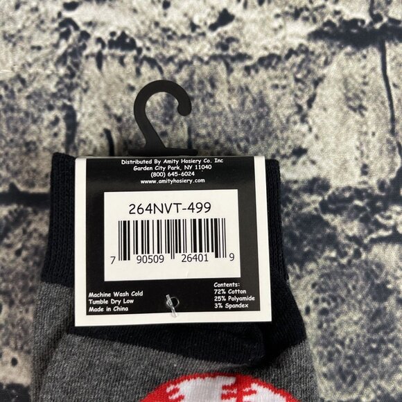 Fun Circle Men's Baseball Themed Sox size 10-13 Crew Socks 2 Pair Shoe sz 6-12 - Picture 7 of 9